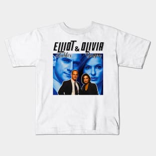 Vintage Elliot Stabler And Olivia Benson Kids T-Shirt